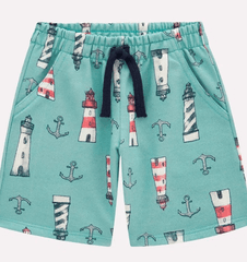 Conjunto Niño Faro Azul Con Bermuda Pantaloneta