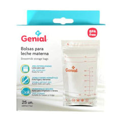 Bolsas Recolectoras De Leche Materna 25 Unidades Genial Lactancia