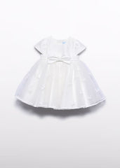 Vestido Tul Bordado Moño Blanco Abel & Lula Estilo