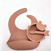 Set 3 Piezas De Alimentación En Silicona Oso Diseño