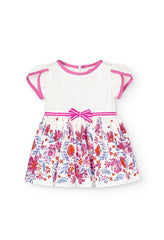 Vestido Saten Flores Boboli