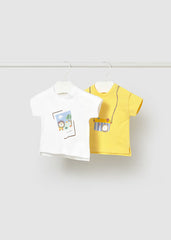 Set 2 Camisetas Estampado Nature Amarillo Mayoral