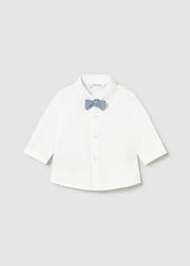 Camisa Manga Larga Corbatín Blanco Mayoral