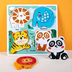 Rompecabezas Madera Montessori Figuras