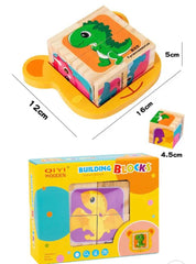 Rompecabezas Cubo Didáctico Dino