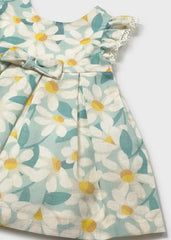 Vestido Estampado Flores Verde Mayoral detalle