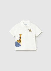 Polo Estampado Animales Blanco Mayoral