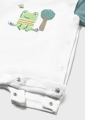 Pelele Estampado Rana Blanco Verde Mayoral
