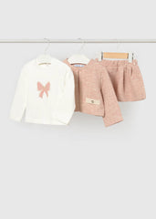 Conjunto 3 Piezas Falda Tejido Rosa Mayoral