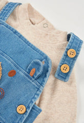 Conjunto Overol Bordado Oso Boboli