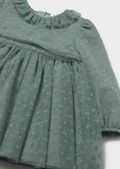 Vestido Tul Cuello Verde Mayoral