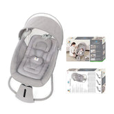 Silla Mecedora Electrónica 3 en 1 Aura Deluxe Bassinet Gris Mastela