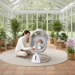 Silla Mecedora Electrónica 3 en 1 Aura Deluxe Bassinet Gris Mastela modelo