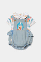 Conjunto Body Rayas Elenfantes Denim Boboli