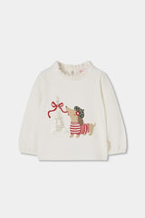 Conjunto Falda Cuadros Azul Boboli Perro Paris