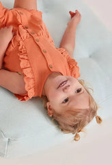 Pelele Detalle Ojalillo Naranja Boboli niña