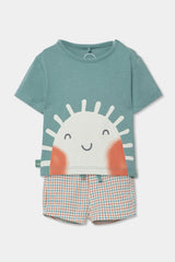 Conjunto Bermuda Sol Verde Boboli