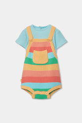 Conjunto Body Tricot Rayas Boboli
