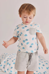 Conjunto Bermuda Rayas Elefante Boboli modelo
