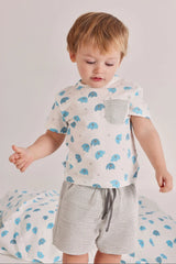 Conjunto Bermuda Rayas Elefante Boboli modelo
