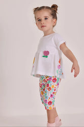 Conjunto Leggins Estampado Flores Boboli modelo