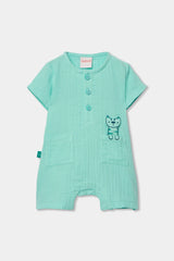 Pelele Gasa Bolsillo Tigre Azul Boboli