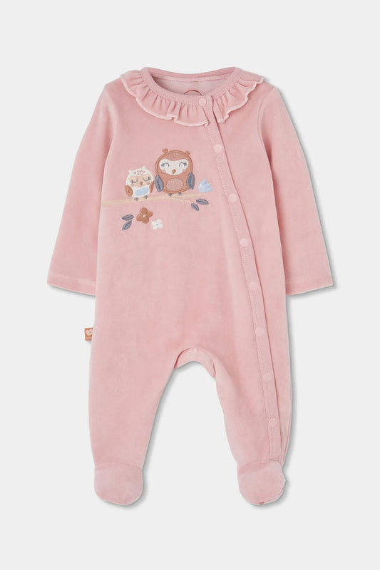 Pijama Buho Bordado Rosa Boboli