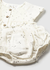 Conjunto Panty Corazones Blanco Mayoral detalle