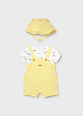 Pelele Combinado con Gorro Safari Amarillo Mayoral