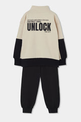 Conjunto Saco Detalle Cremallera Negro Boboli