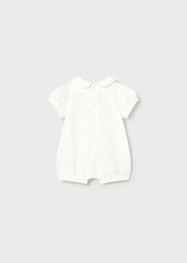 Pelele Cuello Bordado Blanco Mayoral