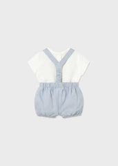 Conjunto Ceremonia Bermuda Tirantes Azul Mayoral Detalle