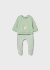 Conjunto Pantalón Rayas Verde Mayoral