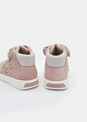 Tenis Botin Fantasia Estrella Piel Rosa Mayoral Detalle