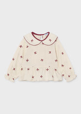 Blusa Cuello Moños Frambuesa Mayoral