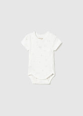 Body Manga Corta Osos Crudo Unisex Mayoral