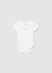 Body Manga Corta Osos Crudo Unisex Mayoral