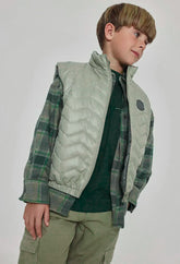 Chaleco Doble Faz Verde Boboli