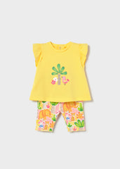 Conjunto Leggins Estampado Animales Amarillo Mayoral