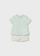Conjunto Bermuda Rayas Verde Mayoral