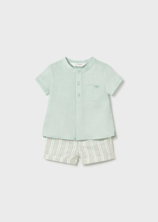 Conjunto Bermuda Rayas Verde Mayoral