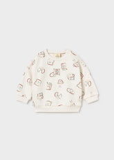 Saco Sudadera Estampado Yummy Crema Mayoral