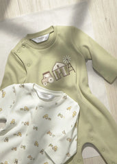 Set 2 Pijamas Tractores Verde Mayoral Detalle
