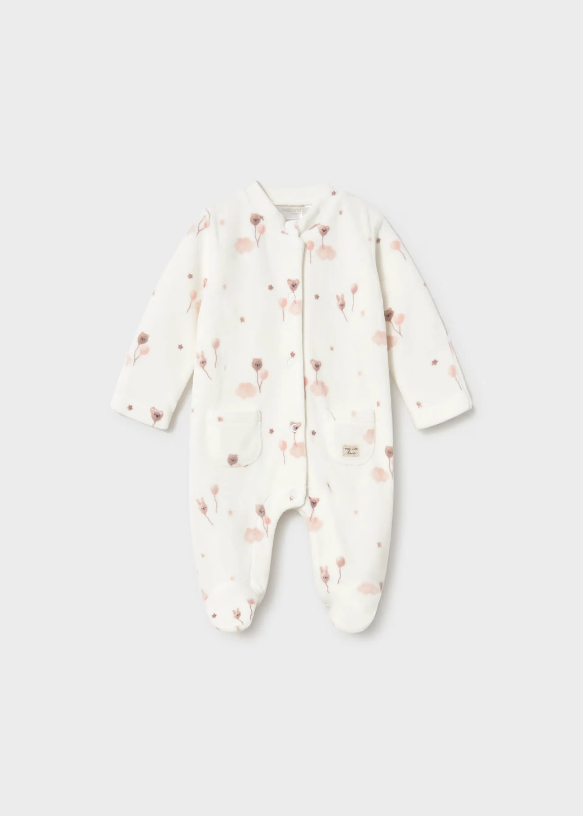 Pijama Estampado Globo Oso Crudo Mayoral