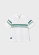 Polo Detalle Rayas Verde Blanco Mayoral