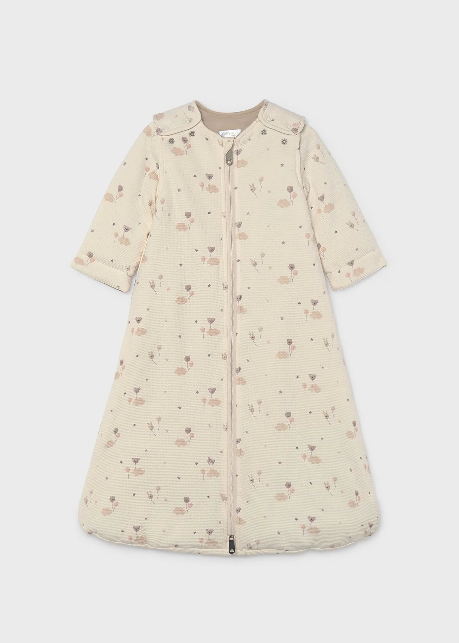 Sleeping Con Mangas Estampado Oso Beige Mayoral
