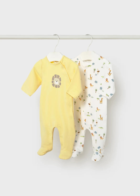 Set 2 Pijamas Estampado León Amarillo Mayoral