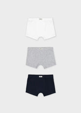 Set 3 Boxer Unicolor Navy Mayoral