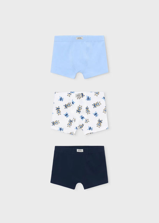 Set 3 Boxer Estampado Robots Mayoral