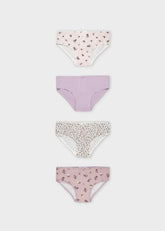 Set 3 Pantys Niña Estampado Lila Mayoral